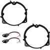 Sound Way Sound-way Kit Adattatori Anelli Distanziali Supporti Altoparlanti Casse Autoradio connettori per auto da 16,5 / cm 165 mm compatibile con Alfa Romeo, Citroen, Fiat, Opel, Peugeot