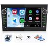 SIXWIN Autoradio 7 Pollici IPS per Opel Corsa D/Astra H/Zafira B/Meriva/Combo - Wireless CarPlay & Android Auto, Mirror Link, Bluetooth FM/AM/RDS, EQ, Comandi al Volante + Telecamera