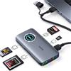 llano Lettore di schede CFexpress Tipo A/B, USB 3.2 Gen 2 (10 Gbps) | 4-in-1 SD Card Reader Memoria Ad Alta Velocità USB 3.2 Gen 2 UHS-II con RGB per Win/macOS/Linux/iOS/iPadOS/Android
