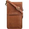 STILORD Imola Borsa porta cellulare in vera pelle vintage Tracolla compatta unisex marsupio crossbody per uomo e donna Colore:mocca - marrone scuro
