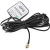 PLOSON Antenna GPS impermeabile PA-06S per auto, spina maschio SMA, base magnetica, navigazione per veicoli marini, barche, auto, veicoli - 28 dB - 3-5 V con cavo da 3 metri