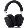 JUNJIEUNVO Cuffie Bluetooth wireless BT1635, design over-ear, cuscinetti comodi imbottiti, lunga durata della batteria di 40 ore, resistente al sudore e alle macchie, fascia regolabile, design classico, colore