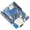 Paradisetronic.com Ethernet Shield + Slot per Schede MicroSD, Controller di Rete W5100 per Arduino Uno/Mega Web Server