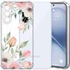 Choeeu ChoosEU Trasparente Cover per Samsung Galaxy A26 5G con Fiori, Rosa Tulip | Sottile TPU Silicone Trasparente Custodia, Disegni Colorate Fiore Fiori Motivo, per Ragazza, Antiurto Protettiva Morbido Case