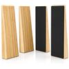 BAM BOO BOX Fermaporta da Pavimento - Ferma Porta da Pavimento Legno - Blocca Porta | BAM BOO BOX Fermaporta da Pavimento Legno Bambù - 4 pezzi Ferma Porta Blocca Porta - Fermaporte Door Stopper Fermo Porta