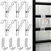 Traumarkeu Porta Asciugamani Bagno Con Ganci Scaldasalviette 6 Pezzi per Termosifone e Accappatoio - Accessori Termoarredo (Trasparente)