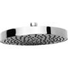 MP-SHOP IT Soffione Doccia Tondo Ø 200 mm, Made in Italy | Soffione Anticalcare ad Alta Pressione | Effetto Pioggia Rilassante | Finitura Cromata Lucida | Attacco Snodato Universale | Installazione Facile