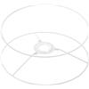 jojofuny 2 Anelli Paralume in Metallo Diametro 25 CM Supporto ad Anello Metallico per Paralume Fai da Te Struttura in Filo Metallico Resistente per Lampade da Tavolo e Sospensione