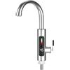 GOEDCH Rubinetto Elettrico con Scaldabagno Istantaneo: Rubinetto per Acqua Calda e Fredda in Acciaio Inox con Rotazione a 360°e Indicatore di Temperatura a LED, Rubinetto Istantanea Acqua Calda Cucina