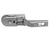Confalonieri Cerniera per vetro CF01092 placca stondata 60x30 UCC - Dorato