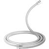 Windfromort Tubo Doccia 2m - Flessibile Doccia, Cromato, Con Nucleo di Rame Addensato e Dado in Rame, Flessibile e Resistente, Adatto per Doccia o Bagno (2m) (Argento)