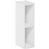 Furinno Fulda libreria salvaspazio a 2 ripiani, larghezza 15 cm, bianco