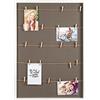 walther design MDF 50 x 70 cm con 9 clip in legno XR070D