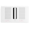 Klarstein ChefFusion - Piano cottura a induzione con cappa aspirante, 90 cm, 4 zone, 7200 W, 504,3 m³/ora, zone flex, ricircolo & scarico