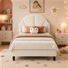 Quiaviank Letto imbottito 90 x 190 cm, Letto singolo con Testiera regolabile, Letto per bambini con rete a doghe e cassetto, senza materasso, Tessuto velluto