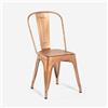 Produce Shop sedie Design Industriale Metallo Vintage Shabby Chic Stile Steel Old - Rame