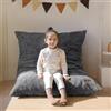 MAXYOYO Pouf da Salotto, Copertura Rimovibile in Velluto Costoluto, Pouf Letto con Imbottitura in Schiuma Morbida, Sacco Puff per Bambini Stabile Senza Struttura, Divano da Salotto