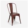 Produce Shop sedie Design Industriale Metallo Vintage Shabby Chic Stile Steel Old - Bronze