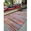 Second Nature Online Second Nature Splendido tappeto multicolore in stile shabby chic, tappeto chindi, di stracci, equo e solidale, Cotone, Multi Colours, 150 cm x 210 cm