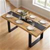 Songvas Tavolo da pranzo 180 x 90 x 75 cm, tavolo rettangolare per 6-8 persone, adatto per sala da pranzo, cucina, soggiorno, sala conferenze, truciolato da 15 mm