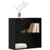 vidaXL Libreria 80 x 30 x 76,5 cm Legno ingegnerizzato Rovere Nero