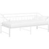 vidaXL Telaio Divano Letto Estraibile Bianco in Metallo 90x200 cm
