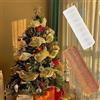 TSLBW 2 Rotoli Nastro in Rete Metallica Decorativa, 26CM Rotoli di Nastro a Rete Deco Natalizia per Decorazioni Natalizie, Decorazioni per Feste, Decorazioni Artigianali (Giallo)