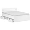 3406MF Letto Matrimoniale con CASSETTI Alaska - Bianco