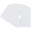 Daelesr 20 Pezzi Passepartout, Passepartout per Quadri, Bianco Cornice di Cartone da Decorare per Foto, Cartoncino Cornici per Poster, Dipinti, Lavori Fotografici Immagini, Stampe Artistiche (15 x 20,1 cm)