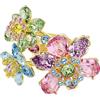 Swarovski Anello Idyllia, Taglie miste, Fiore, Multicolore, Bagno tono oro, cristallo, Zirconia cubica