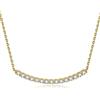 JewelryPalace Collana Donna Argento 925 con Cubica Zirconia, Collana Donna Pietre a Taglio Rotondo con Catena Maglia 45cm, Collane Lunghe in Tre Ori Anniversario Set Gioielli Donna