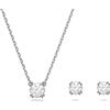 Swarovski Stilla Collezione parure, blanc, plaqué rhodium