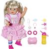 BABY born Kindergarden Little Sister Bambola da 36 cm, con 7 Funzioni Realistiche e Vestiti, per Mani Piccole, Promuove L'Empatia e Le Abilità Sociali, per Bambini Dai 2 Anni in Su