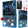 Coaptop XF40 V console da gioco portatile, schermo IPS da 4 pollici con 64 GB e 18.000 giochi, batteria da 4000 mAh, sistema Linux, 2 joystick rimovibili e borsa di memoria (blu, 64 G)