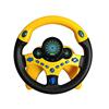 Sipobuy Giocattoli per Volante Bambini, Controller di Guida Portatile simulato con Suoni Divertenti e Musica, Regalo educativo precoce per Bambini, Giallo con Base