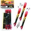 Stomp Rocket X-Treme Rocket Refill Pack, 3 razzi per lanciarazzi - Regalo giocattolo per razzi all'aperto per ragazzi e ragazze - dai 9 anni in su - COMPATIBILE SOLO CON X-TREME ROCKETS