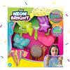 SLIMY Neon Bright - Set di masse da gioco originali Slimy Slime per bambini, melma con spargimenti colorati per impastare e mescolare per divertimento creativo, plastilina elastica (giocattolo a