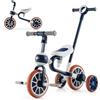 COSTWAY 4 in 1 Triciclo per Bambini con Maniglia di Spinta | Triciclo Bicicletta Equilibrio con Maniglia, Sedile Regolabili e Pedali Rimovibili, per 2-4 anni