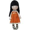 Krx Gorjuss Nice Group, Bambola di Stoffa 30 cm con Vestito Arancione