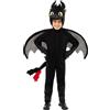 Funidelia Costume Ufficiale di Sdentato - Dragon Trainer per bambino, Include tuta, cappuccio, ali e coda - Tenuta per bambini per feste, Carnevale e Halloween
