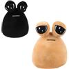 wiztex Pou Peluche - Peluche alieno triste Pou confezionato in Germania - Peluche anime regalo per bambini e fan per Halloween e Natale (Pou 2 Pcs)