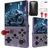 Coaptop XF40V, console da gioco portatile, schermo IPS da 4 pollici con 64 GB e 18.000 giochi, batteria da 4000 mAh, sistema Linux, 2 joystick rimovibili e borsa portaoggetti (Lila, 64G)