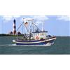 Kibri 39161 HO Shrimper CUX 16 Modello Barca In Kit Precolorata Plastica