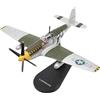 Modellino di P-51B Mustang con Piedistallo Realistico per Modellisti