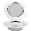 RUNFENG 2 Pezzi Filtro Scarico Lavandino Cucina Inossidabile Retina per Adatto Doccia Lavabo Vasca o Lavello,Prevenire l'intasamento delle Fognature,Diametro Esterno 11.5 cm,Diametro Interno 7.5 cm