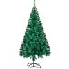 Aufun Albero di Natale artificiale 240 cm Albero di Natale artificiale Deco Abete in PVC verde con supporto in metallo Decorazione natalizia