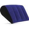 Prosixtoy Gonfiabile Cuscini per le Gambe - Cuscino Supporto Lombare Dormire Cuscino da Viaggio Gonfiabile,Materassino Campeggio Cuneo Cuscini Schienale Divano Cuscino Ginocchia Cuscino Posturale(Blu)