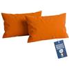 NARCISO Federe Cuscino Letto 50x80 Cotone 100% Copricuscino Letto, Coppia Federa Antiacaro ed Anallergica per Cuscini Standard e Cervicale, Made in Italy e Certificato OEKOTEX (Arancione)