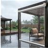 ZXCASDF Tende da Esterno Trasparenti a Rullo Impermeabili in PVC，Tenda Antipioggia e Antivento per Balcone Esterno，Tenda PVC a Rullo per Esterno con Guide Laterali(W70*H120cm/W27.55*H47.24in)