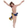 Kaltner Präsente Idea regalo - Crocifisso moderno corpo Gesù Cristo figura (altezza - 16 cm)